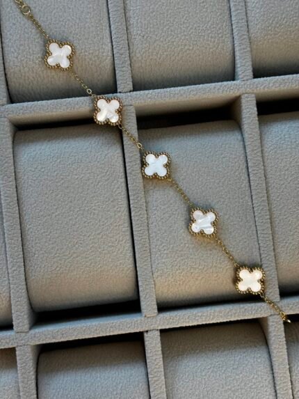 Gourmette vancleef white