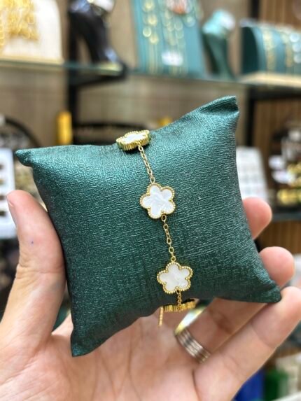 gourmette vancleef warda blanche